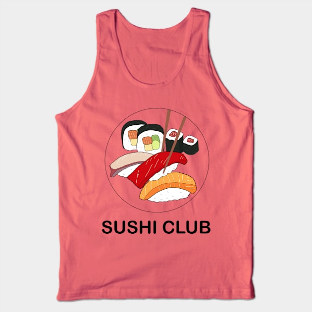 SUSHI CLUB Tank Top by Marinaaa010